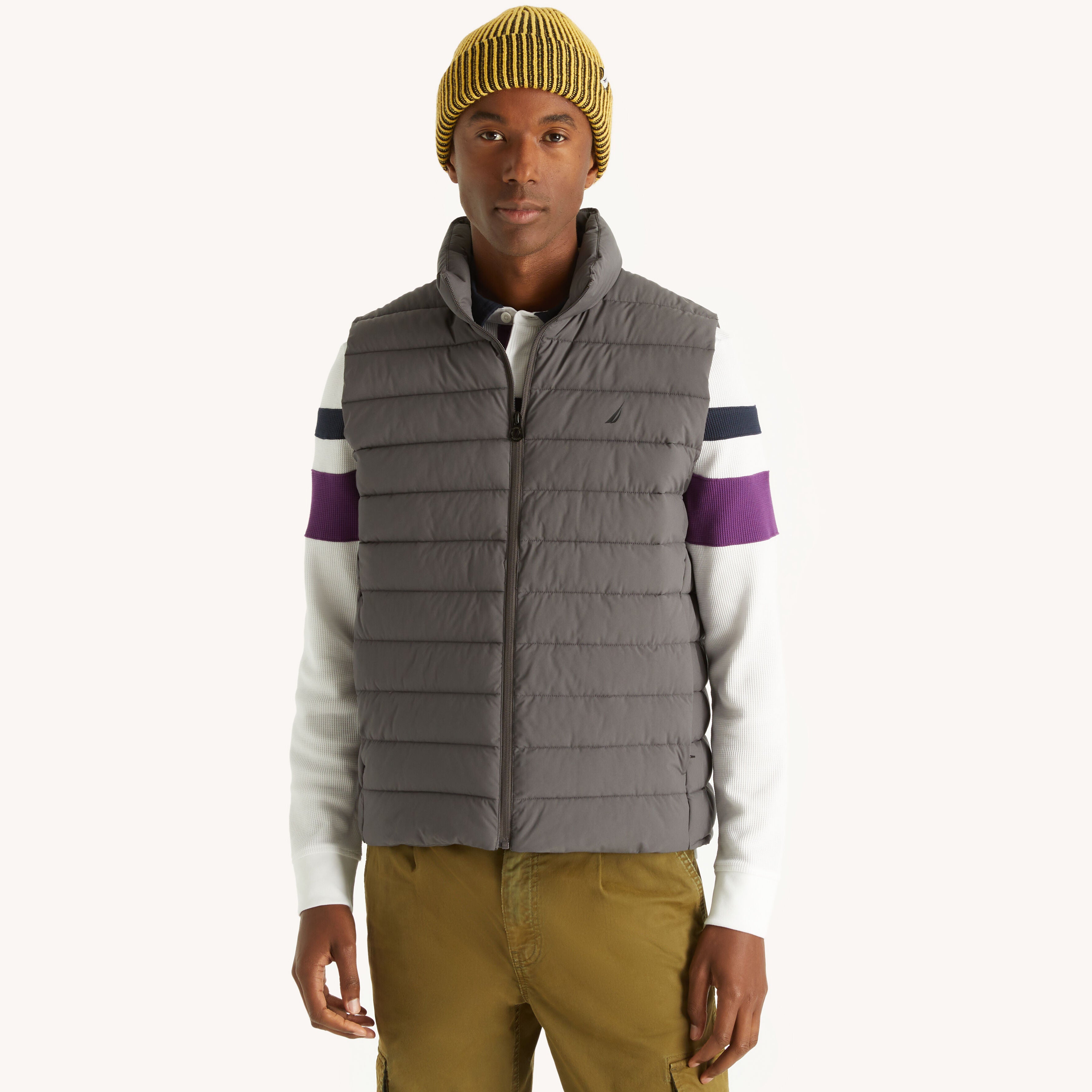 

Мужской стеганый жилет Nautica, цвет grey heather