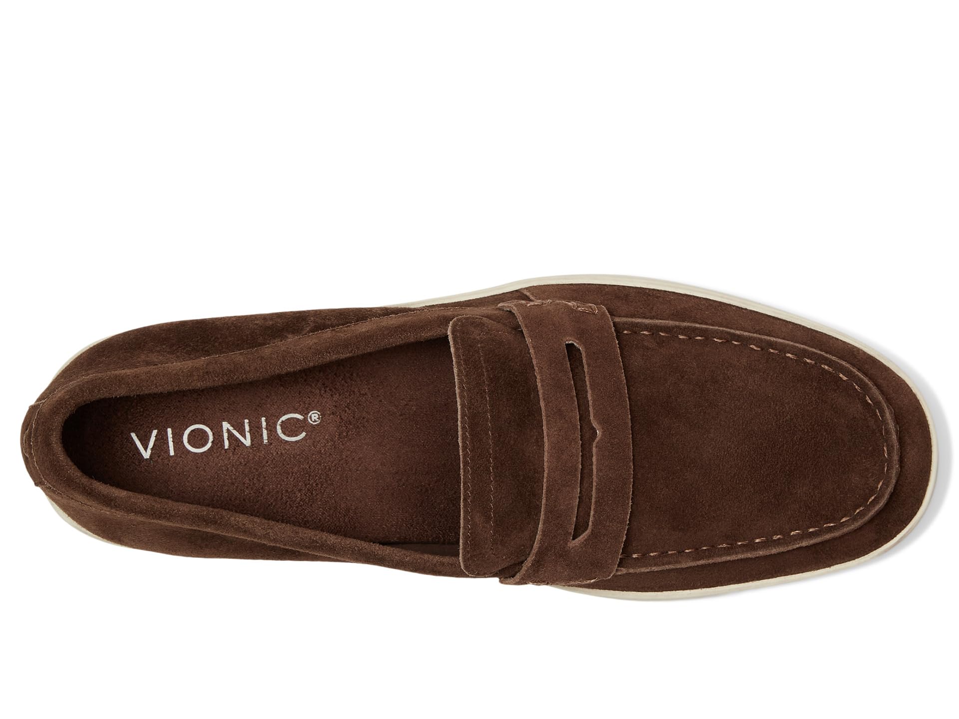 Лоферы VIONIC M Uptown Loafer/Moc Shoes, цвет Coffee Brown Suede — фото 2