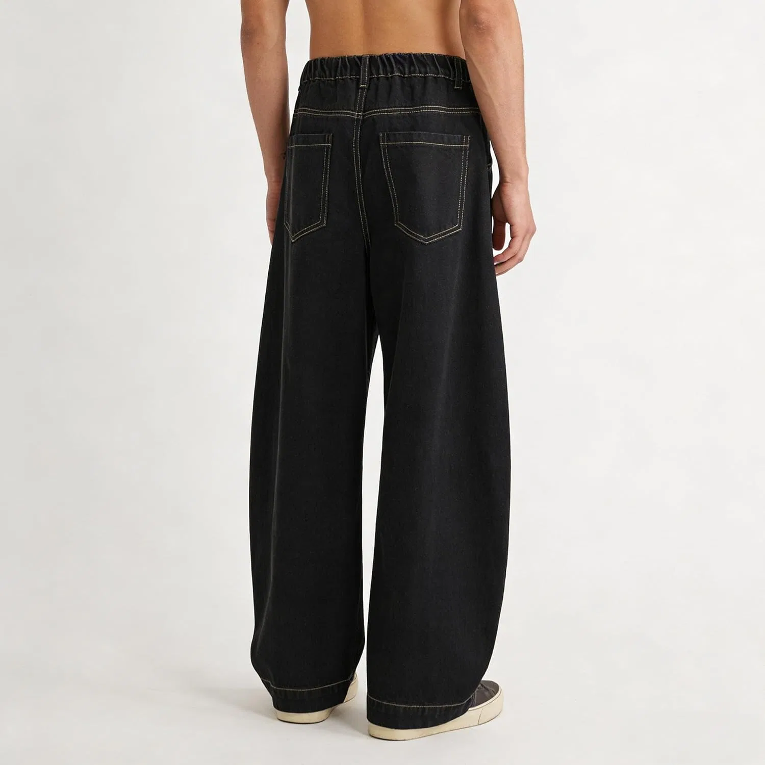 Джинсы свободные Baggy Jeans Black — фото 4