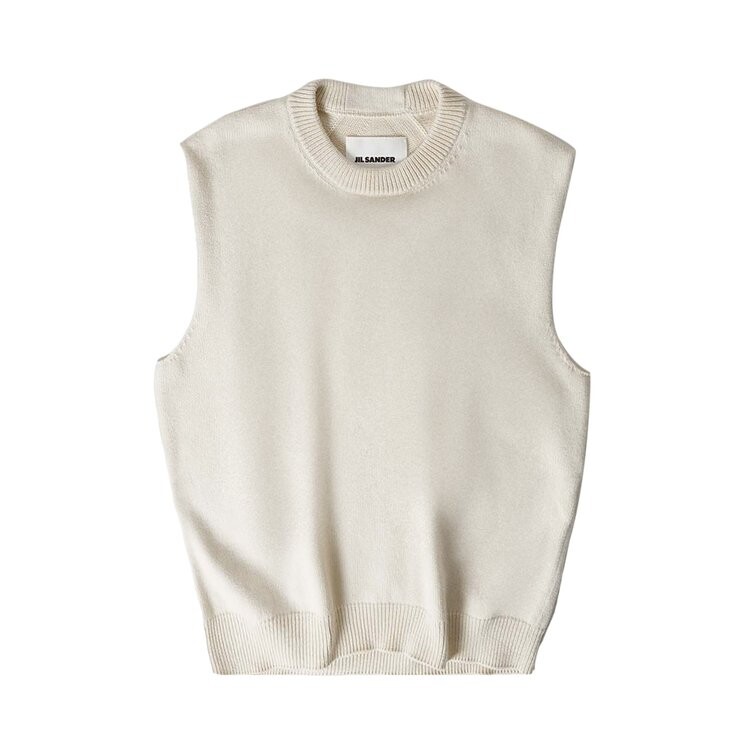 

Жилет Jil Sander Crewneck Vest, белый