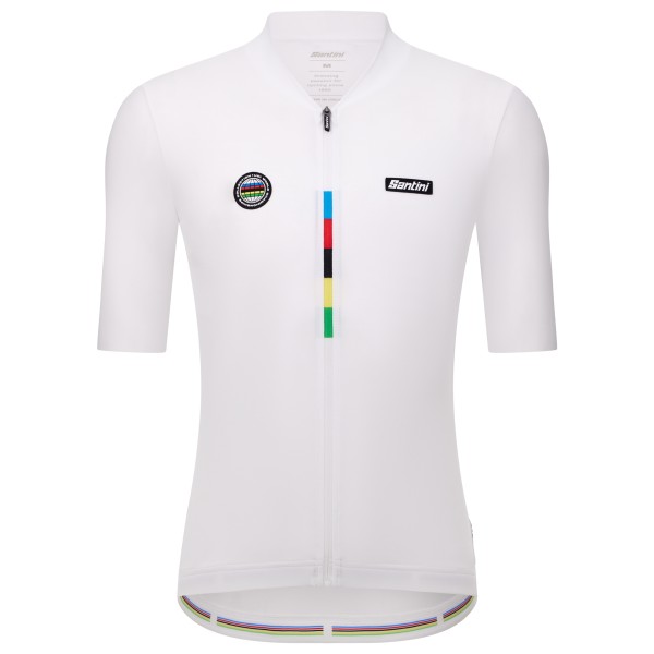 

Джерси чемпиона мира Uci mondo - велосипедная майка Santini, Bianco