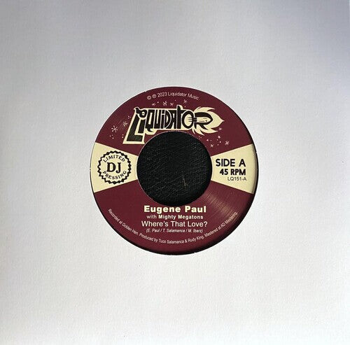 

Сингл 7" Paul, Eugene & Mighty Megatons: Where Is That Love