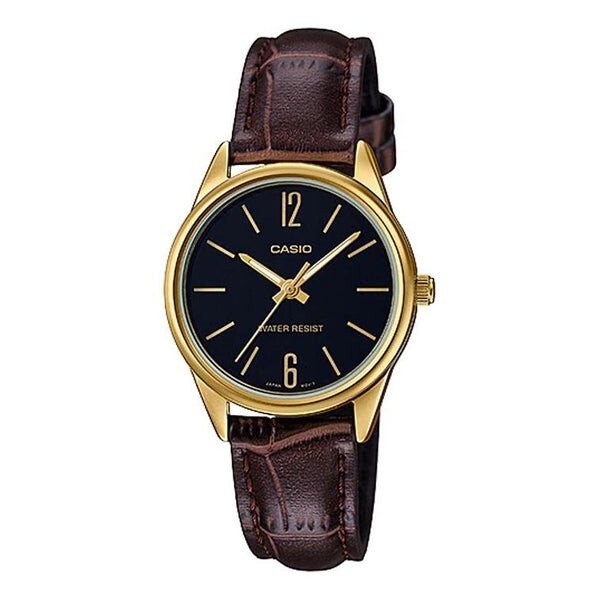 

Часы CASIO DRESS Series Wrist /Black Quartz Waterproof Brown Analog, коричневый