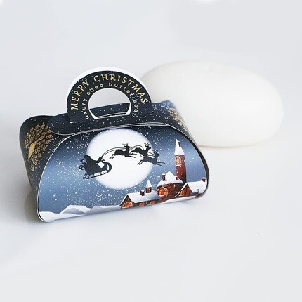 The English Soap Company Праздничное мыло Winter Village Luxury Guest Soap 260 г - Аромат корицы и глинтвейна — фото 2
