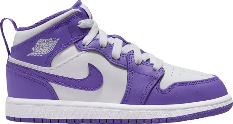 

Кроссовки Air Jordan 1 Mid PS 'Purple Venom', фиолетовый