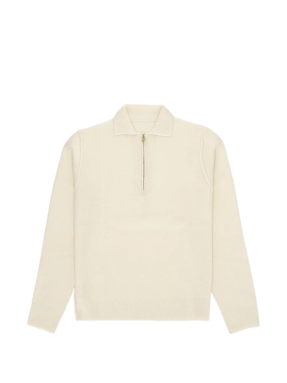 

Свитшот на молнии с надписью Yale Fortela, бежевый