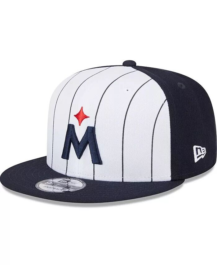 

Мужская белая кепка Snapback Minnesota Twins 2024 Batting Practice 9Fifty New Era, белый