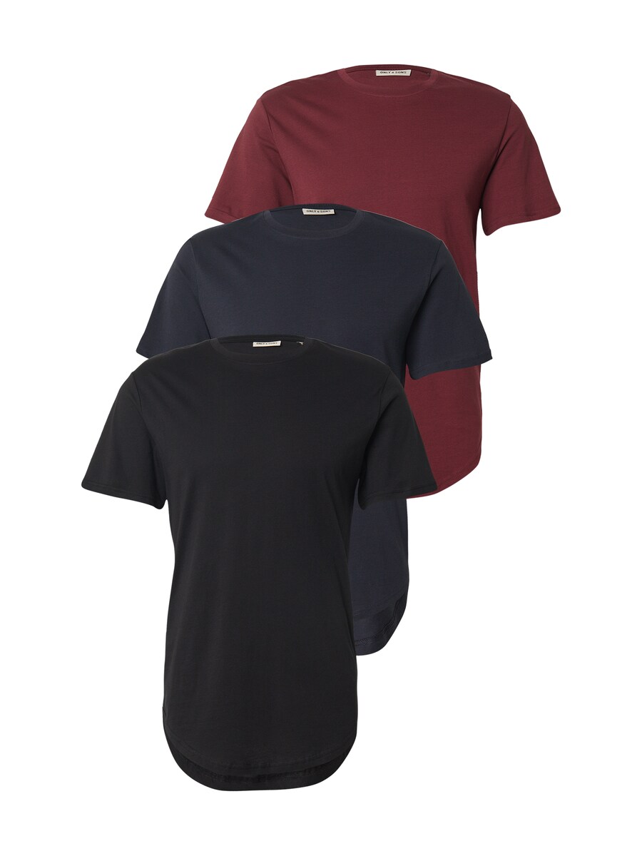 

Широкие брюки со складками спереди Only \u0026 Sons ONSMATT, Navy/Red/Black