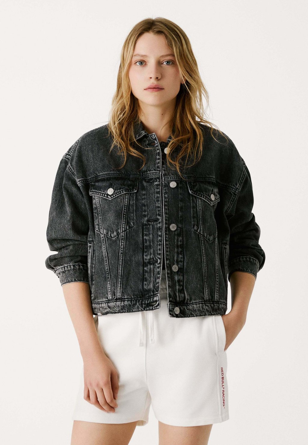 

Джинсовая куртка Red Bull Racing x Pepe Jeans, цвет Rbr Charcoal Denim