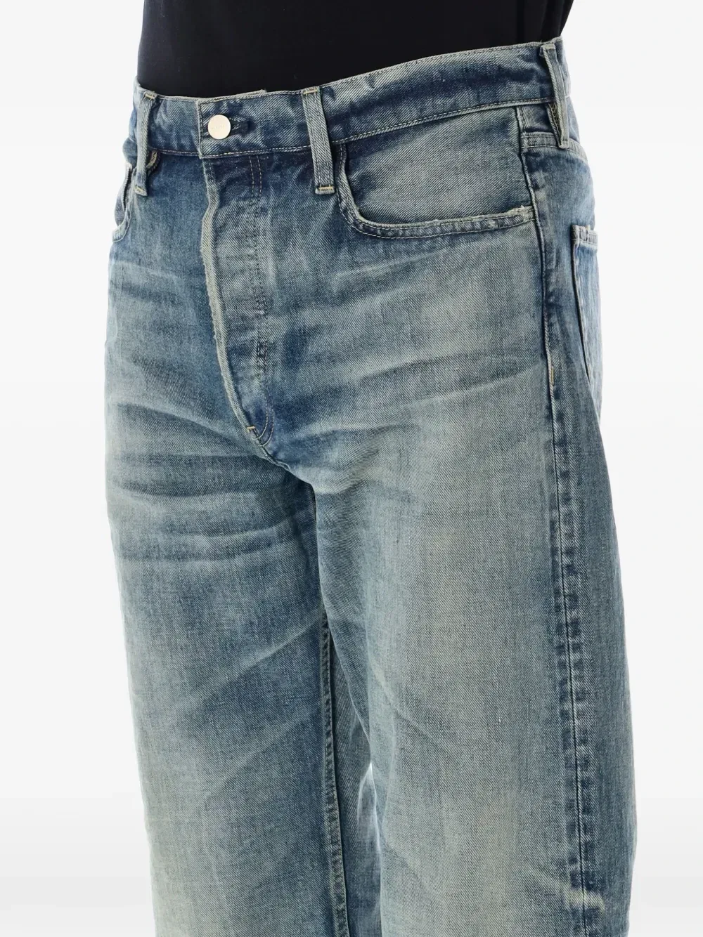 Джинсы Japanese Selvedge Denim Straight 5 Pocket Fear Of God, синий — фото 3
