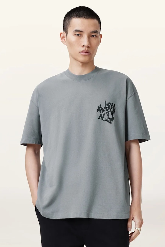 

Хлопковая футболка ORLANDO SS Allsaints, серый