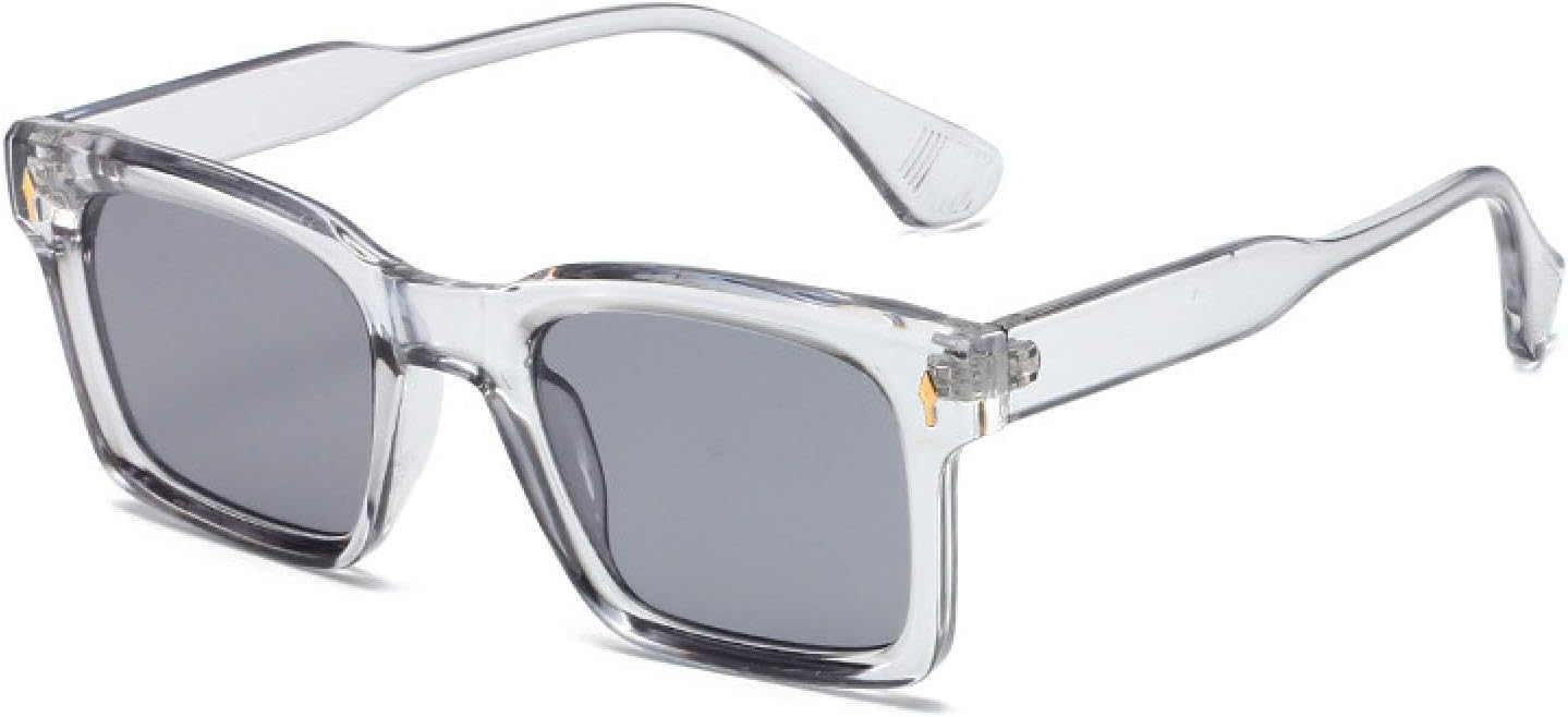 

Модные мужские солнцезащитные очки Fashion Rivets конфетных цветов с защитой от УФ-излучения UV400, женские очки Fashion Rivets с прозрачными линзами в оправе Fashion Rivets TVTBBVV, Gray Light Gray