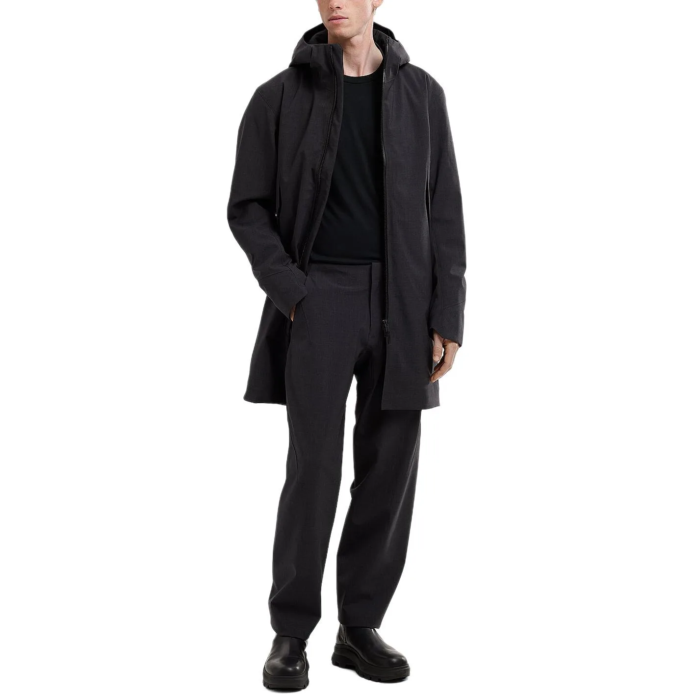 Куртка Arc'teryx Veilance Monitor Insulated Tech Wool, Black Gray/Black Heather — фото 4