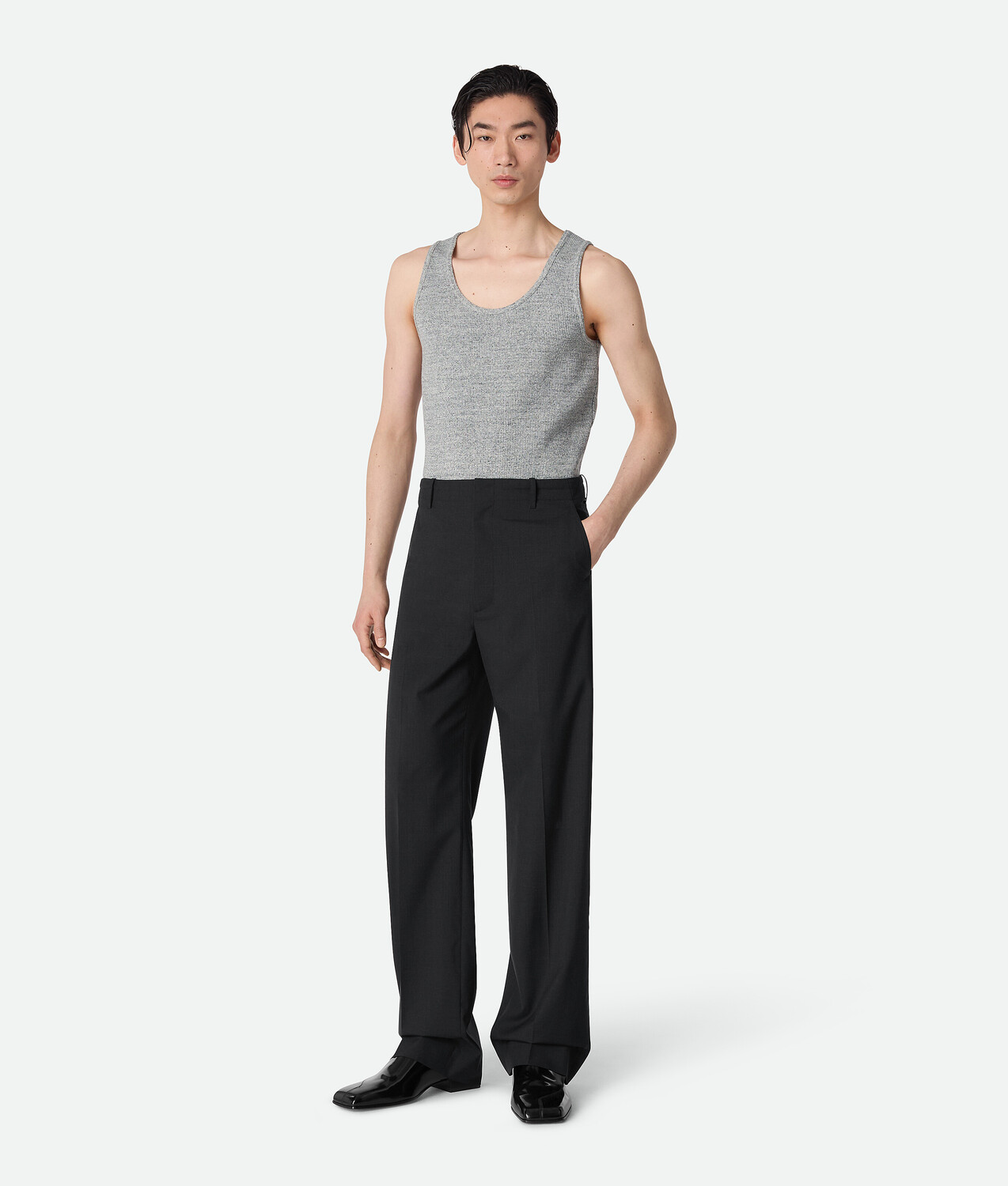 

Fine wool pants BOTTEGA VENETA, смесь угольных оттенков