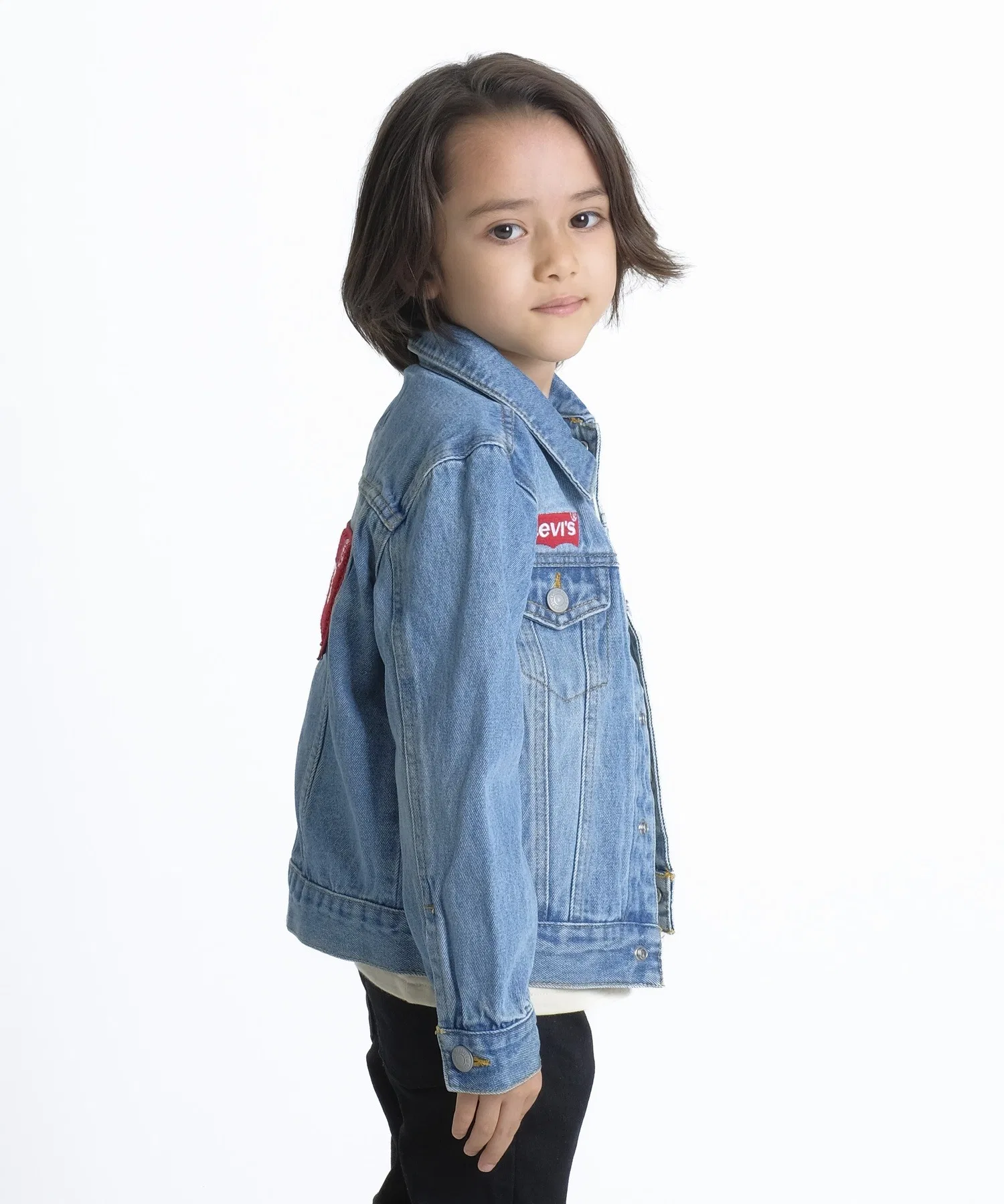 【Levi's】LVB BATWING TRUCKER/Джинсовая куртка/Детская — фото 3