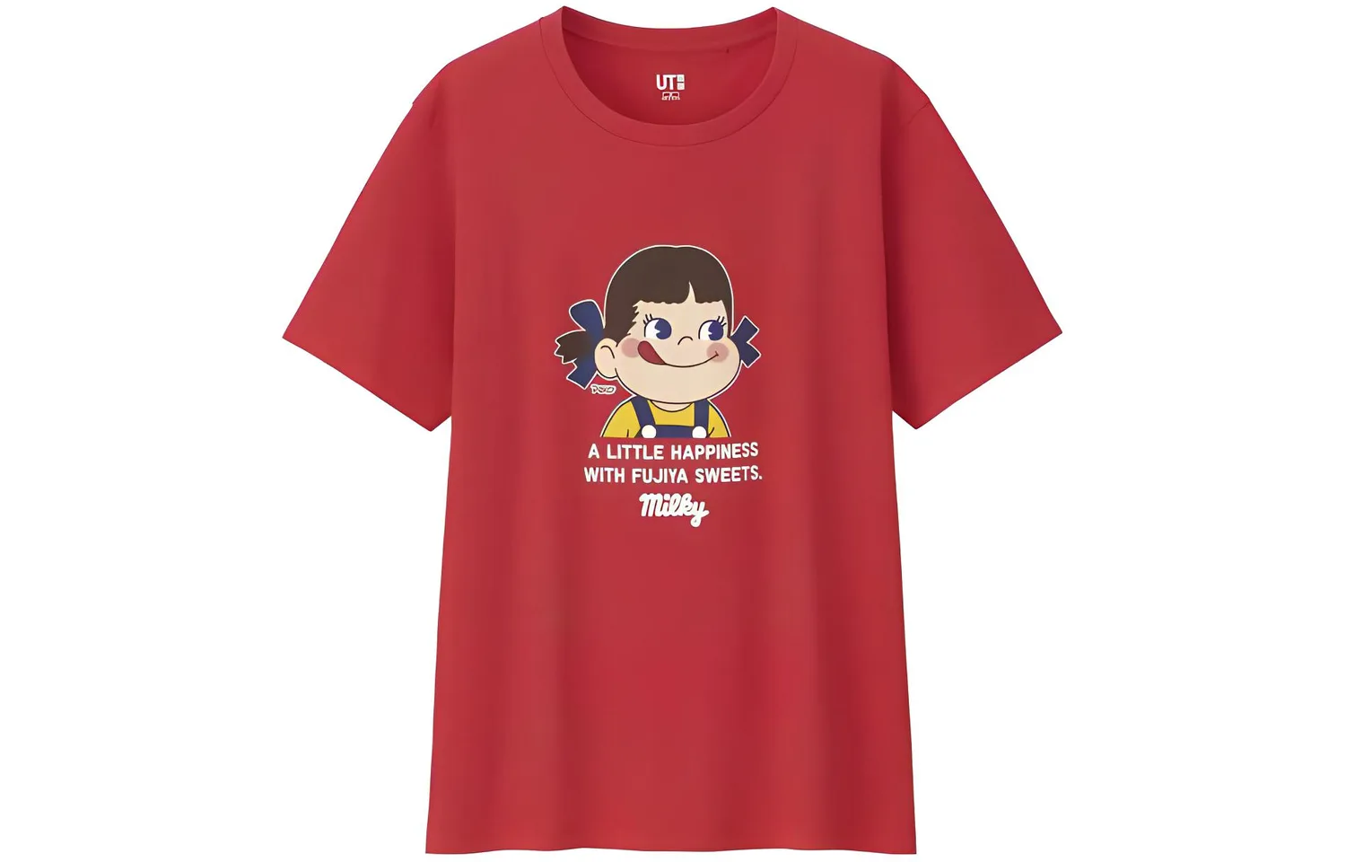 UNIQLO Футболка женская Watermelon Red с круглым вырезом