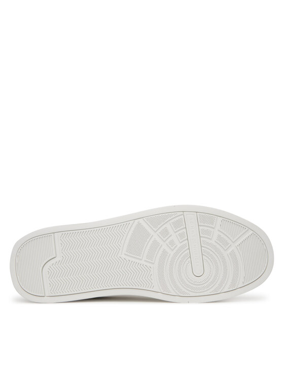 Кроссовки Court Best Tumbled Lth FM0FM05324 Tommy Hilfiger, экрю — фото 4