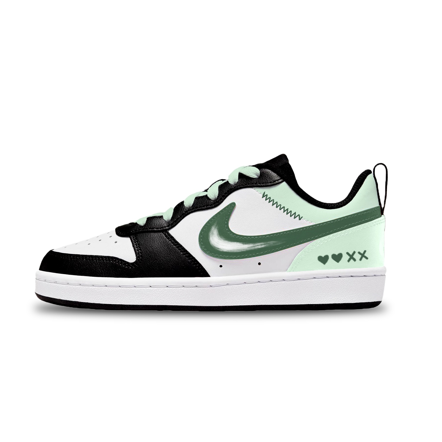 

Кроссовки для скейтбординга Court Borough Low Top детские Nike, белый