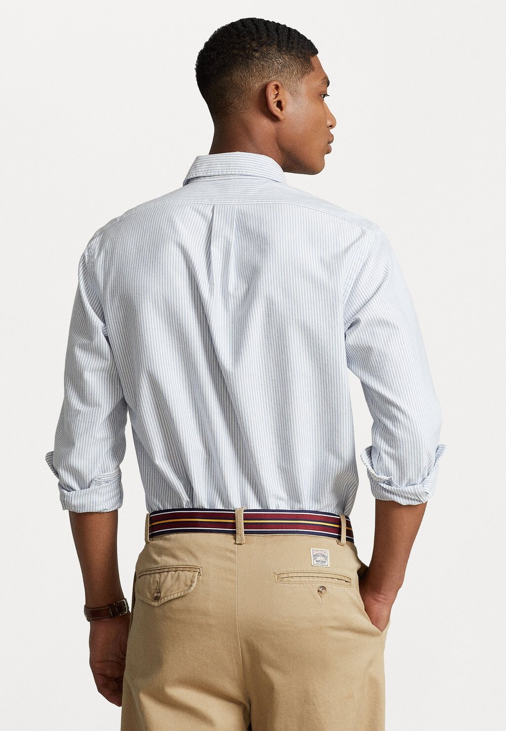 Рубашка SLIM FIT OXFORD SHIRT Polo Ralph Lauren, синий/белый — фото 3