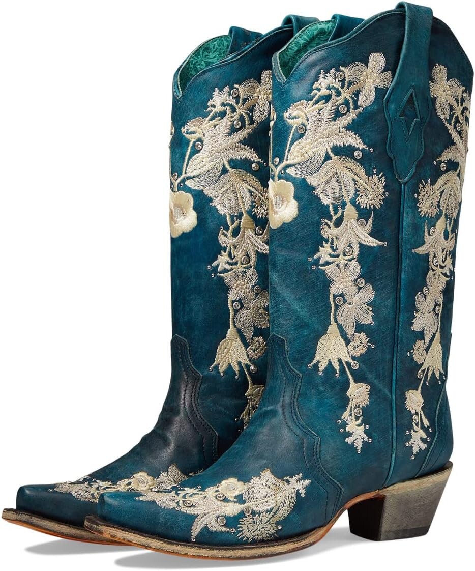 Ковбойские сапоги A4361 Corral Boots, темно-синий