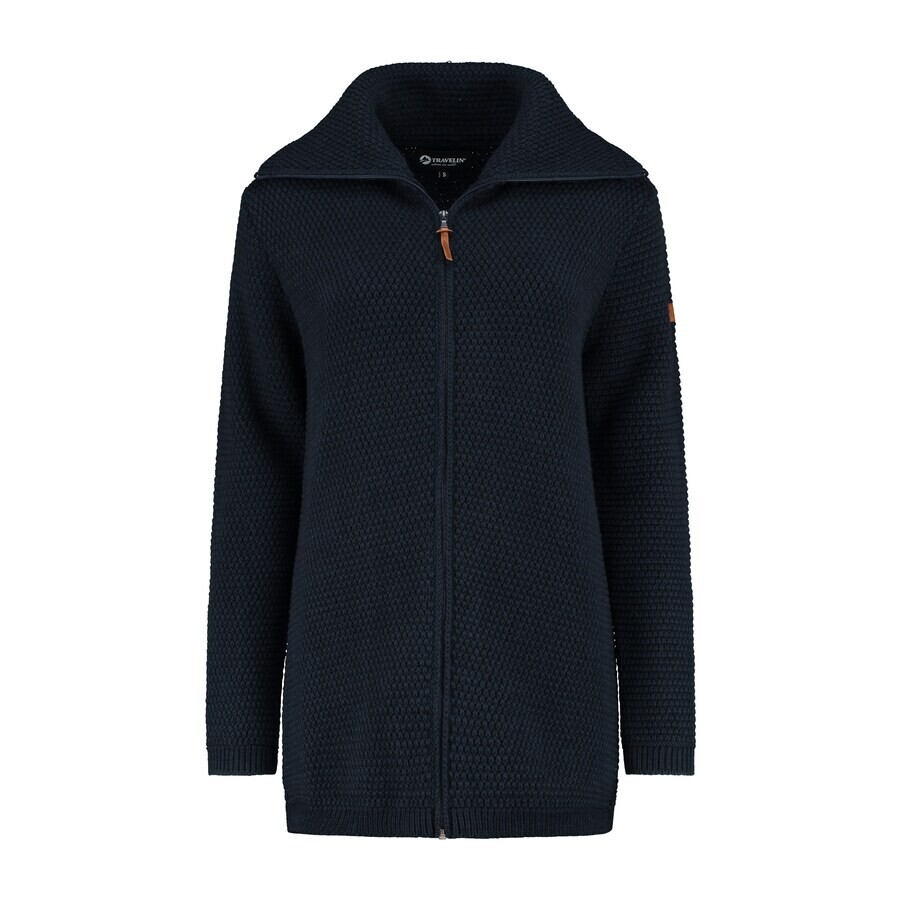 

Вязаный кардиган Travelin Knit Cardigan Nivala, морской синий