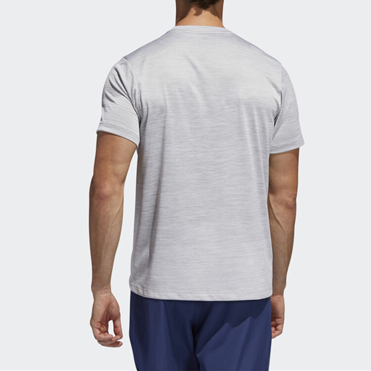 Футболка мужская серая/белая Adidas, серый — фото 4