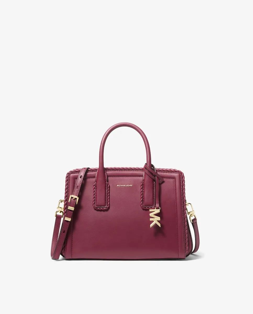 

Женская сумка-саквояж Laila маленькая кожаная Michael Michael Kors, гранатовый
