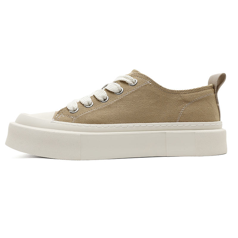 

PAVEA Мужские низкие скейтерские кеды цвета хаки, цвет Khaki