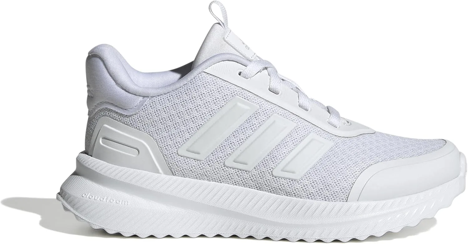 Детские кроссовки Adidas X_PLRATH для подростков, беговые и повседневные, ID0254, цвет Core Black, белый/серый — фото 2