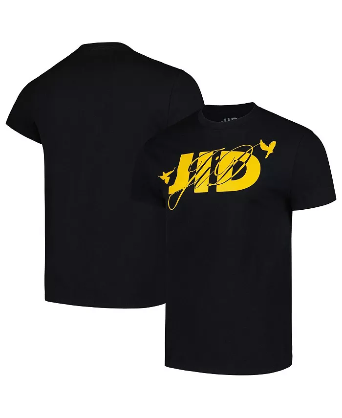 

Мужская и женская черная футболка с логотипом JID Manhead Merch