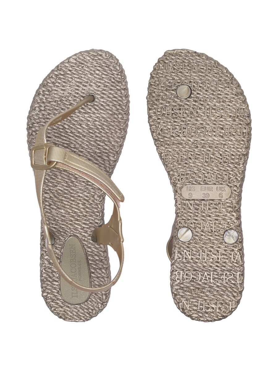 Сандалии с т-образным ремешком ILSE JACOBSEN T-Bar Sandals CHEERFUL14, золотой — фото 4