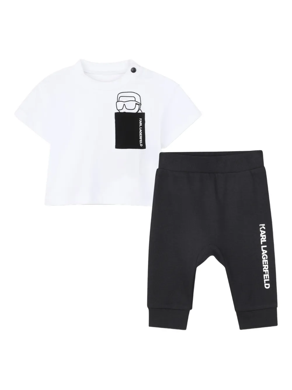 

Спортивный костюм с карманами Karl Lagerfeld Kids, белый