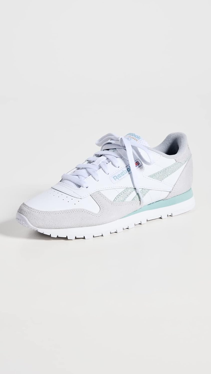 Женские кроссовки Reebok Classic Leather, белый/серый — фото 3