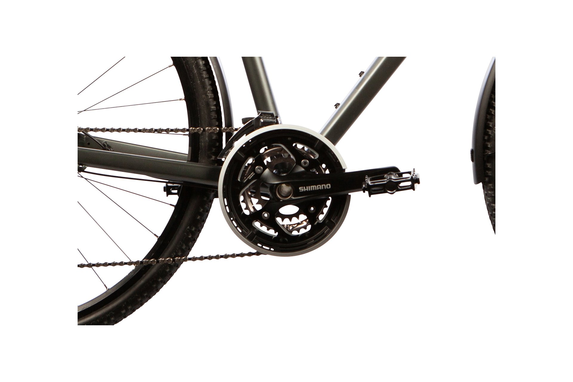 Кроссовый велосипед Carver Cinos Street 140 30s - 28 дюймов - Damen Sport - 2024, цвет Grau|anthracite silver neonpink — фото 4