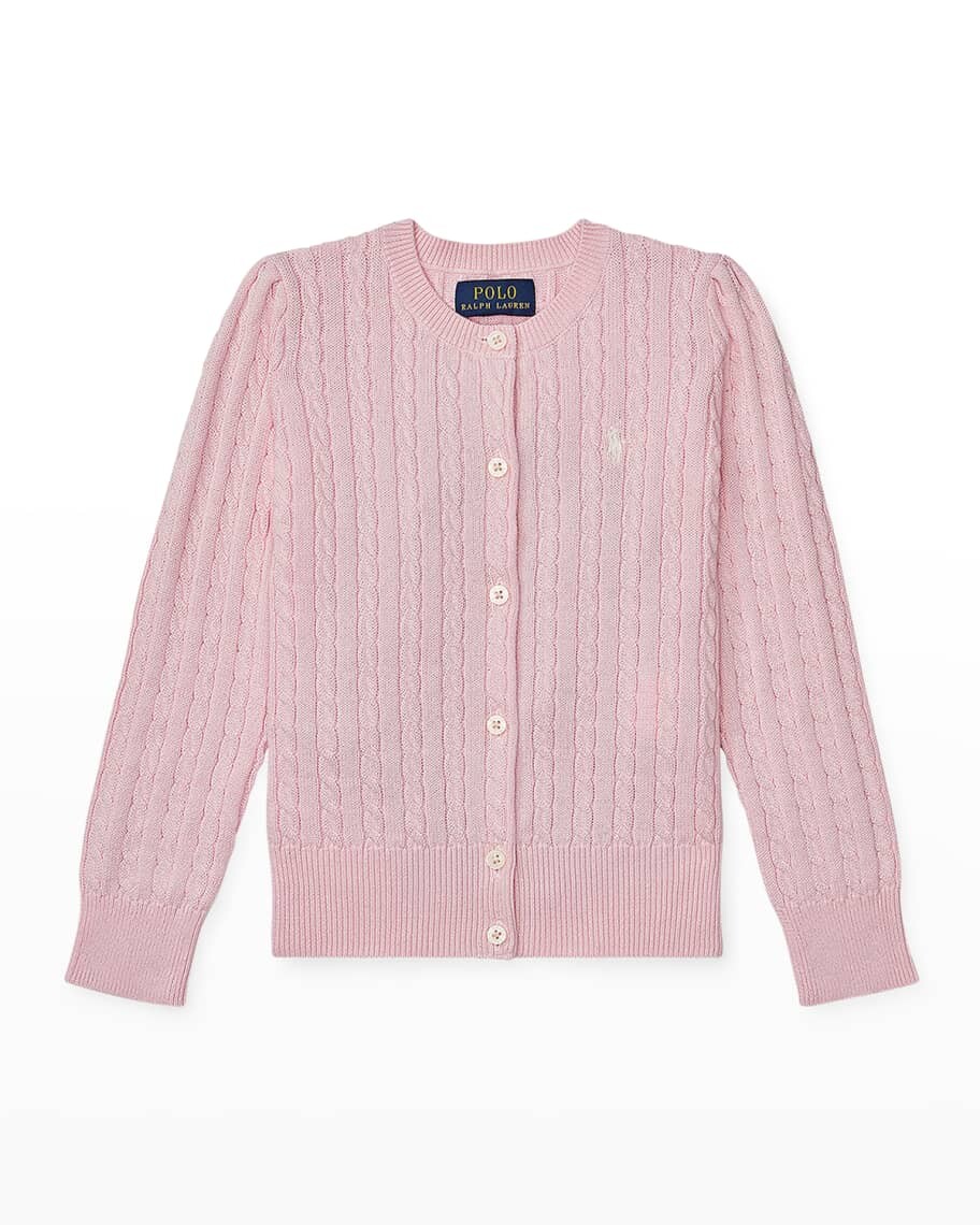 

Кардиган вязания косами из хлопка в рубчик для девочки, размер 2-6X Ralph Lauren Childrenswear