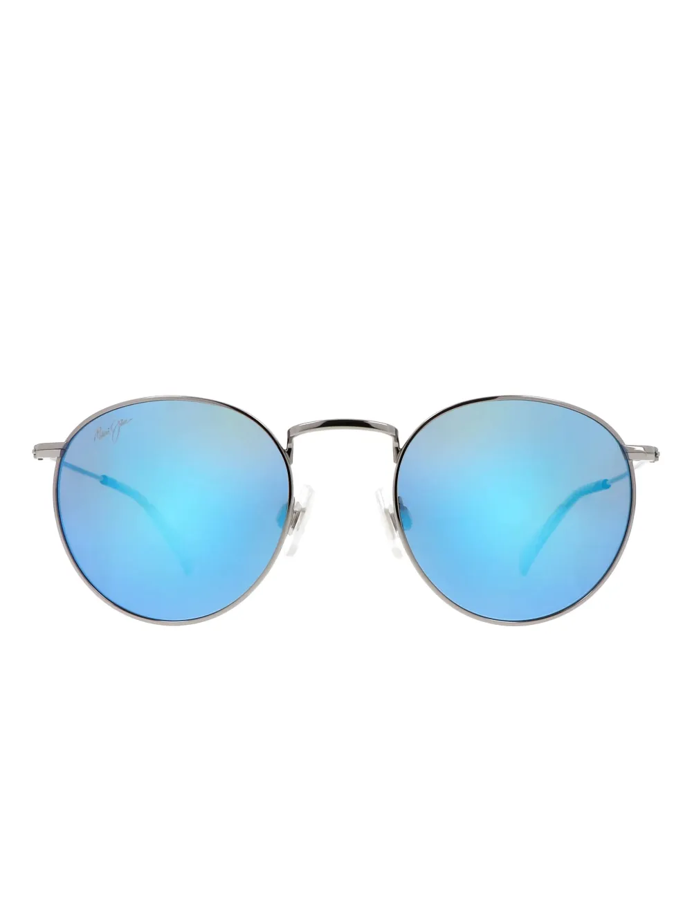 

Солнцезащитные очки Pūkaua в круглой оправе Maui Jim, серебряный