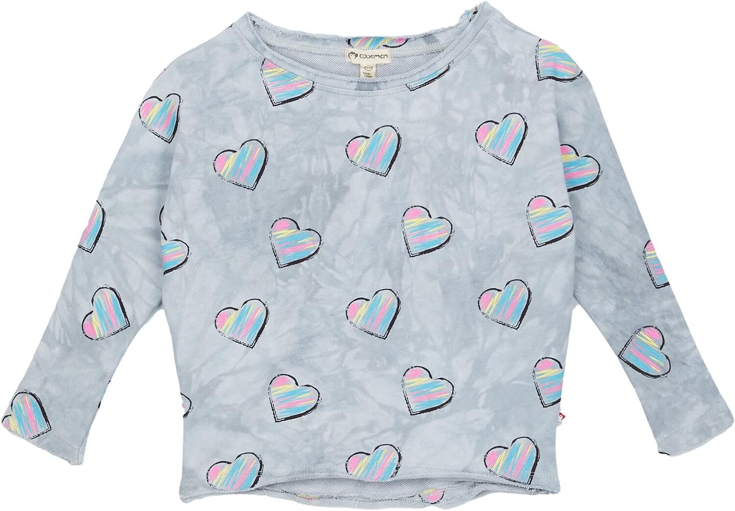

Толстовка Appaman Slouchy Tie-Dye Sweatshirt, цвет Grey Tie-Dye