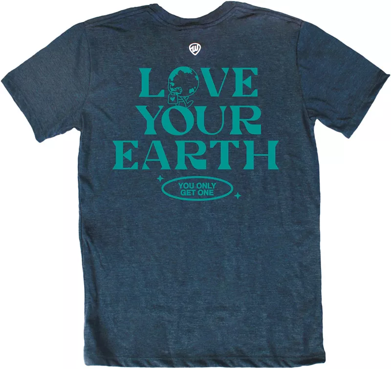 

Мужская футболка с рисунком «Love Your Earth» Откуда я родом Where I'm From, темно-синий