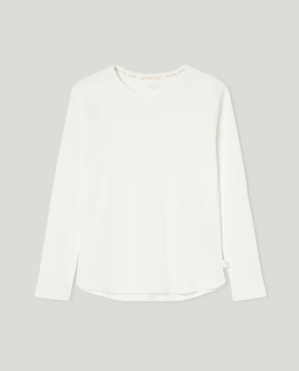 

Футболка с длинными рукавами для девочки Cotton Juice, цвет Blanco roto