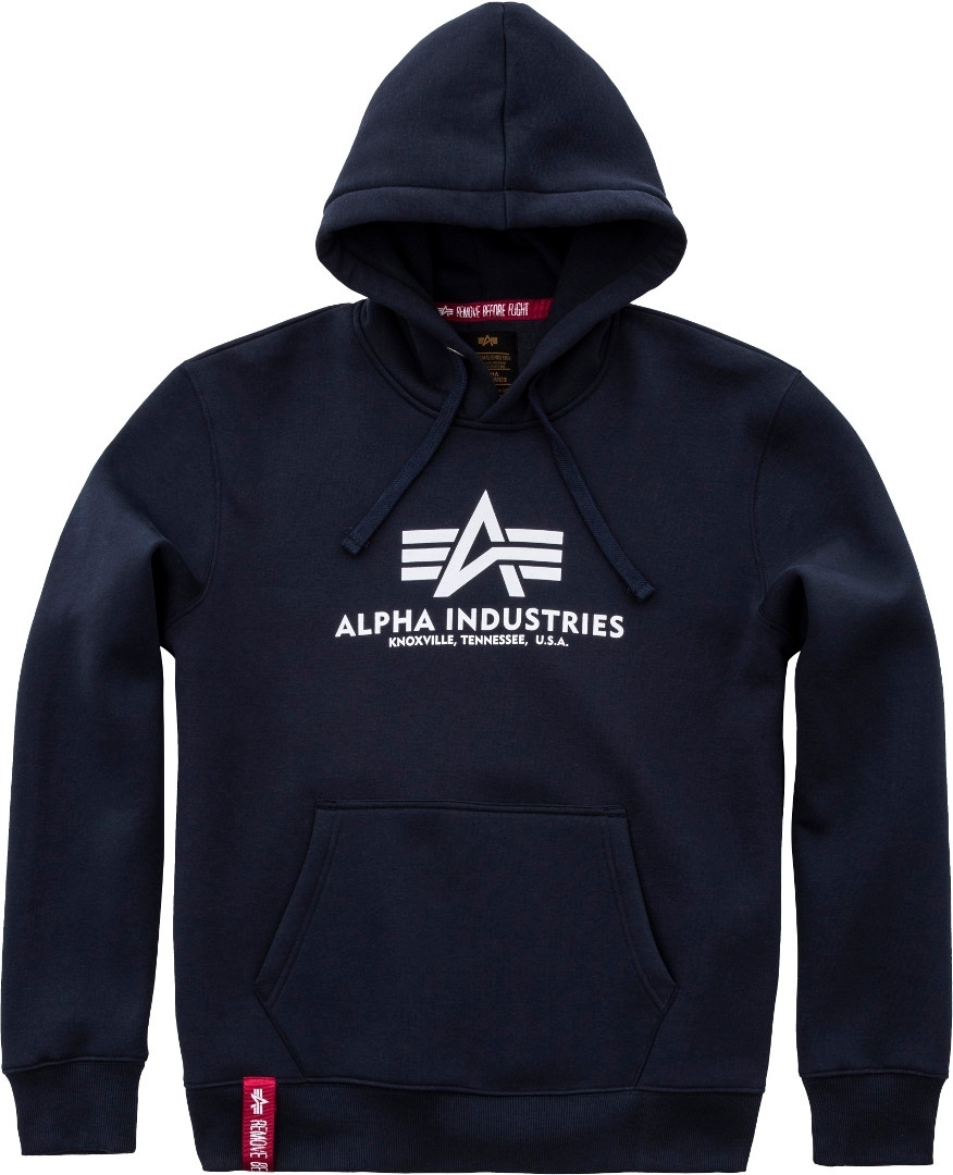 

Худи Alpha Industries Basic Hoodie, темно-синий