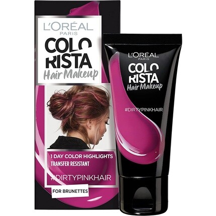 

Полуперманентная краска Colorista Hair Makeup для брюнеток Грязно-розовый 30мл