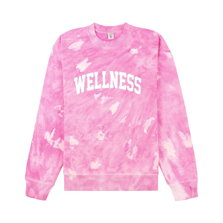 

Толстовка Sporty & Rich Wellness Ivy Tie Dye Crewneck, розовый