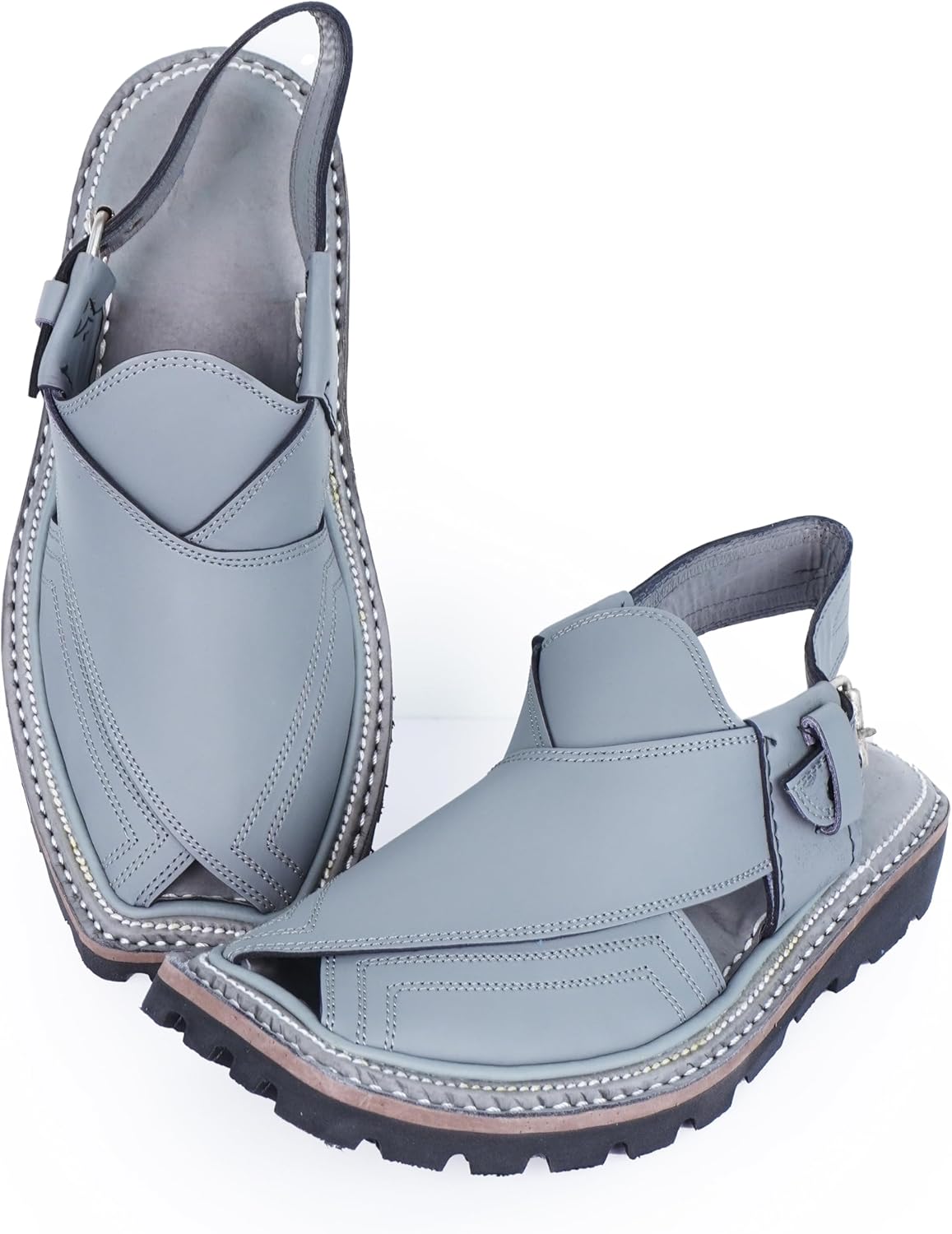 

III-Fashions Мужские повседневные коричневые сандалии для улицы - Летние шлепанцы 100 натуральная кожа - Удобная обувь для прогулок и путешествий