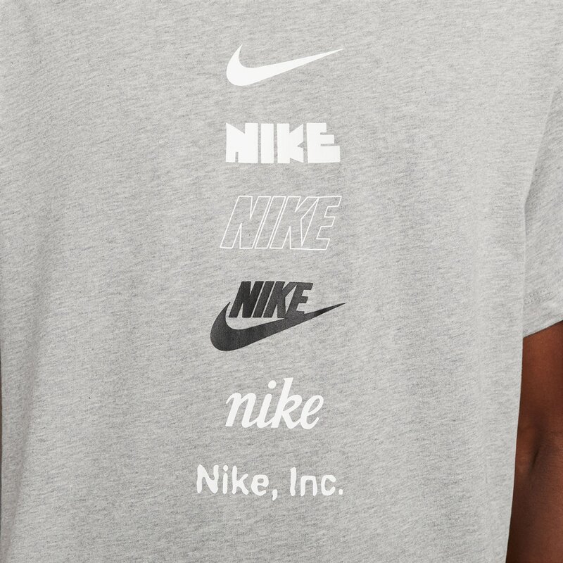 Shirt m nsw tee club+ hdy pk4 Nike, серый — фото 4
