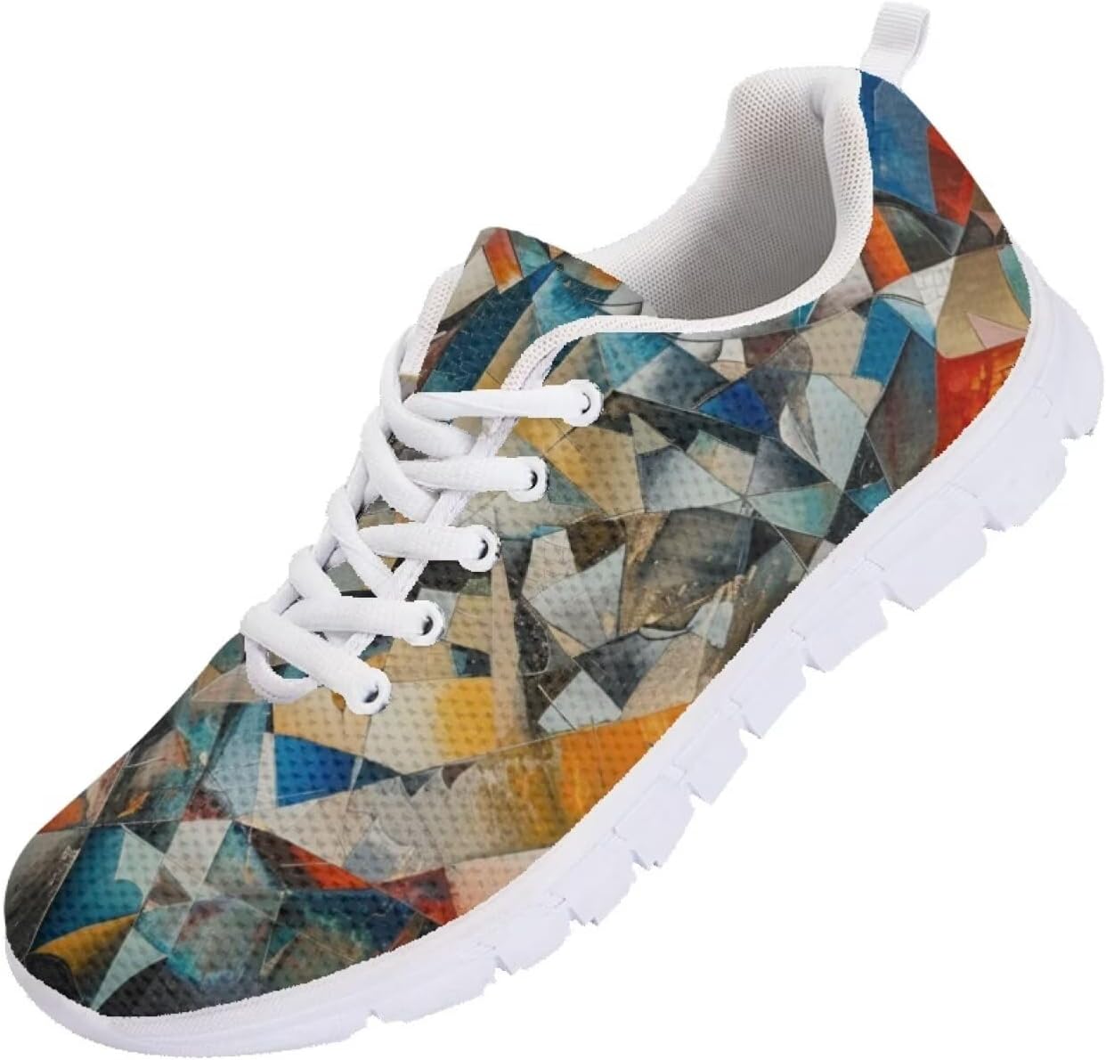 

Мужские кроссовки Funnydude Funny Print для бега, осенние легкие повседневные теннисные кроссовки для тренировок, Geometric