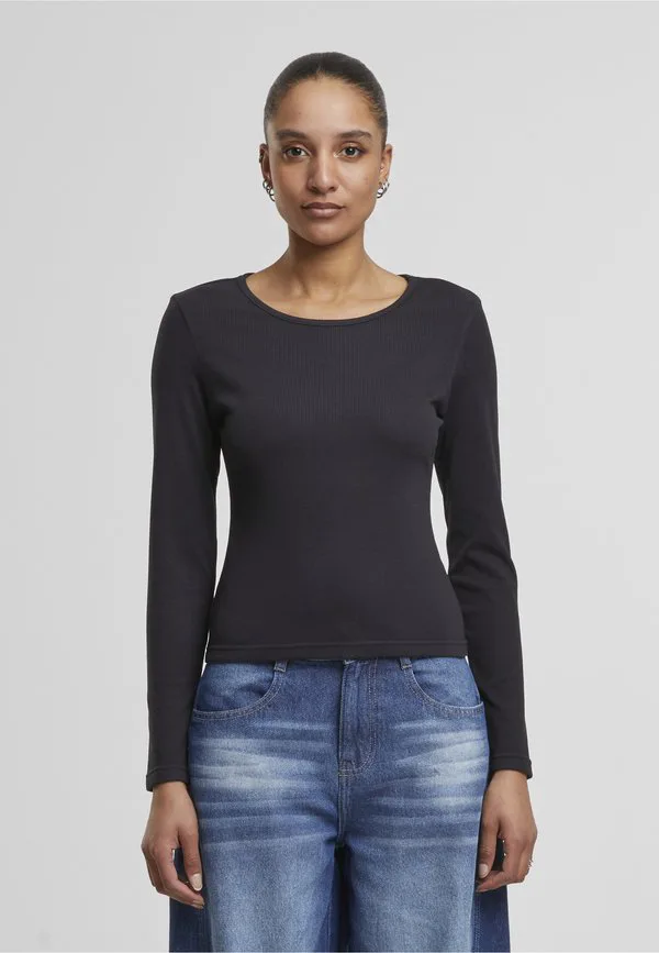 

Облегающая футболка с длинными рукавами Urban Classics, Black, Черный, Облегающая футболка с длинными рукавами Urban Classics, Black