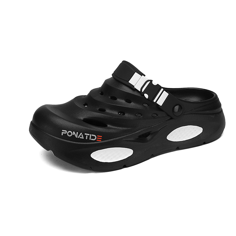 

KUPE Клоги мужские черные, цвет Black