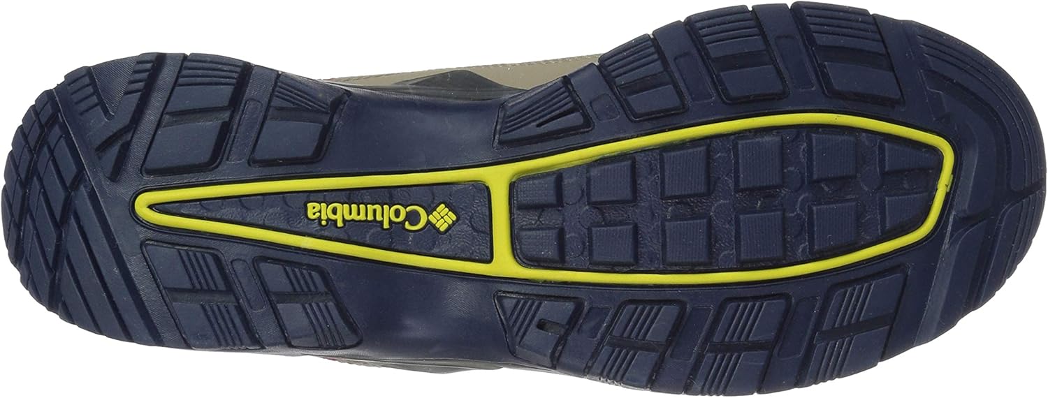 Columbia мужские треккинговые ботинки Table Rock Outdry, Collegiate Navy, Acid Yellow — фото 4