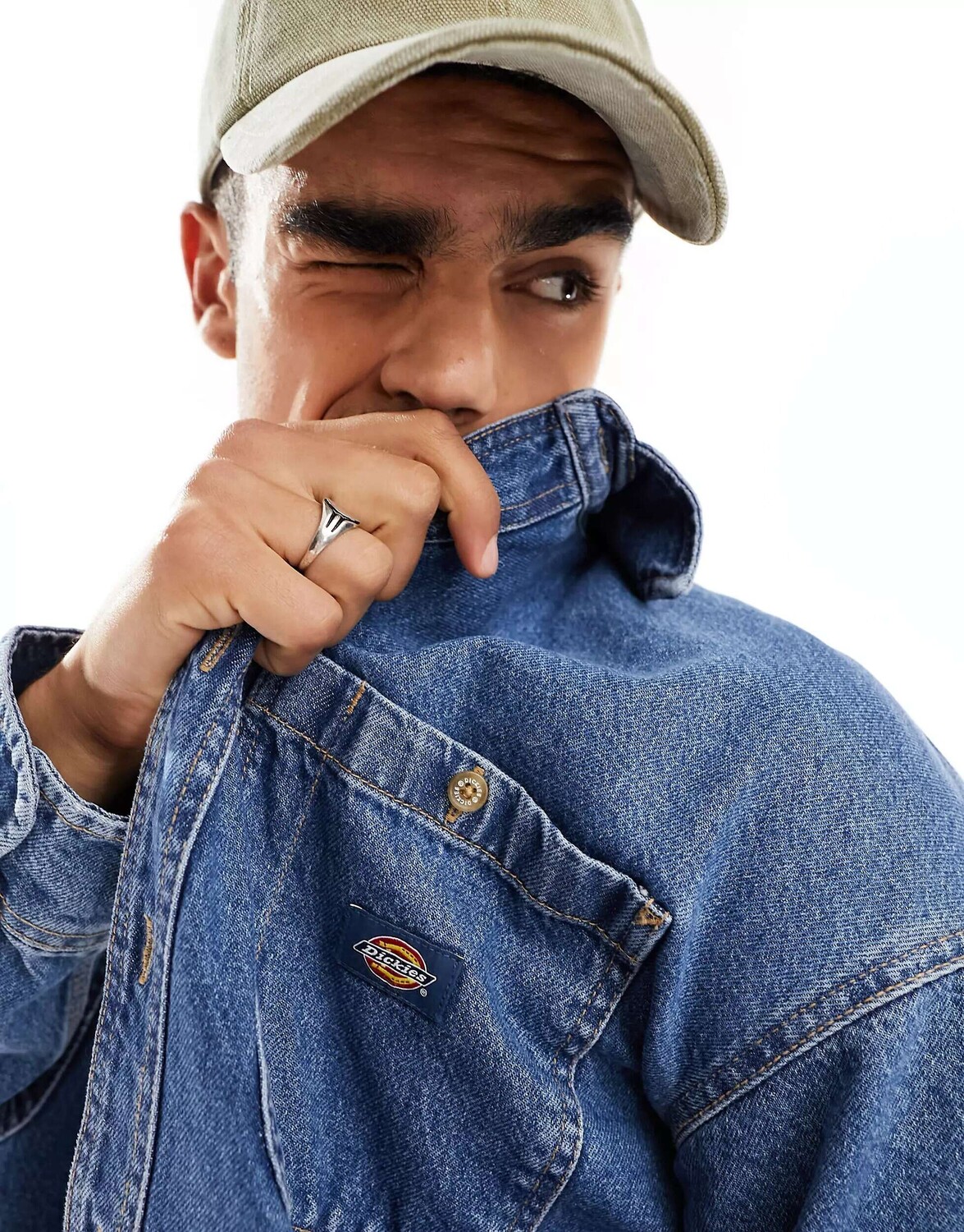 

Джинсовая рубашка Dickies Houston классического синего цвета