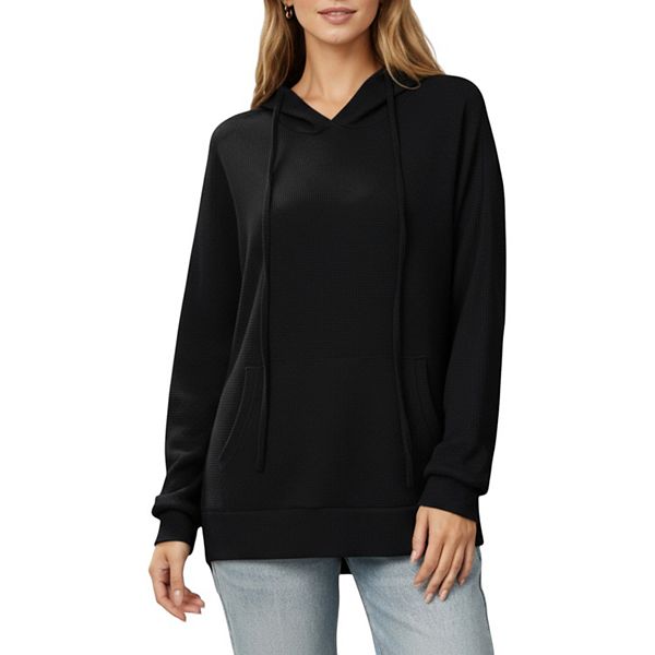 

Женский худи с длинным рукавом, капюшоном и карманом-кенгуру Anna-Kaci, Black, Черный, Женский худи с длинным рукавом, капюшоном и карманом-кенгуру Anna-Kaci, Black